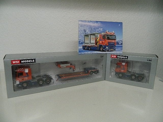 WSI Set 2 x DAF XF + Low Loader Verweij’s Trucking Lopik, Hobby en Vrije tijd, Modelauto's | 1:50, Ophalen of Verzenden, Nieuw