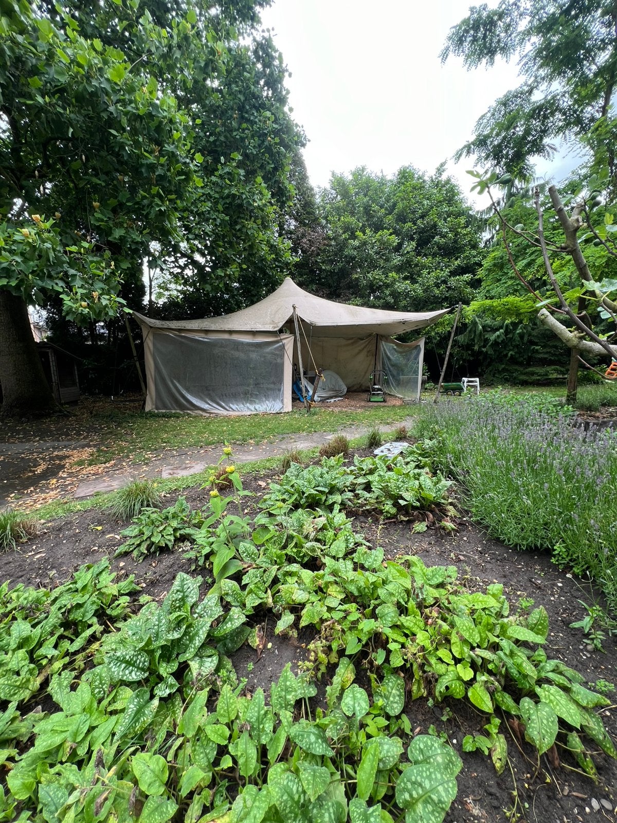 Ruime Partytent / Paviljoen voor Tuinfeesten / stretchtent, Ophalen, Gebruikt, Partytent, 2 meter of meer