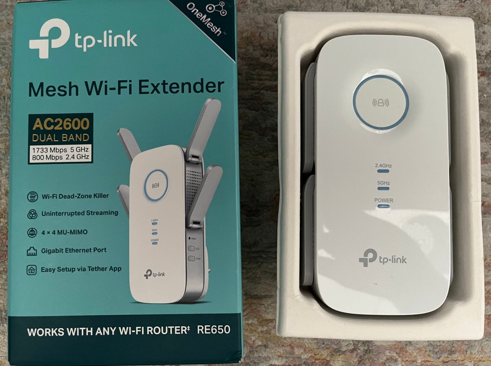 Mesh Range extender RE650 TP link AC2600 mu-mimo, Ophalen of Verzenden, Zo goed als nieuw