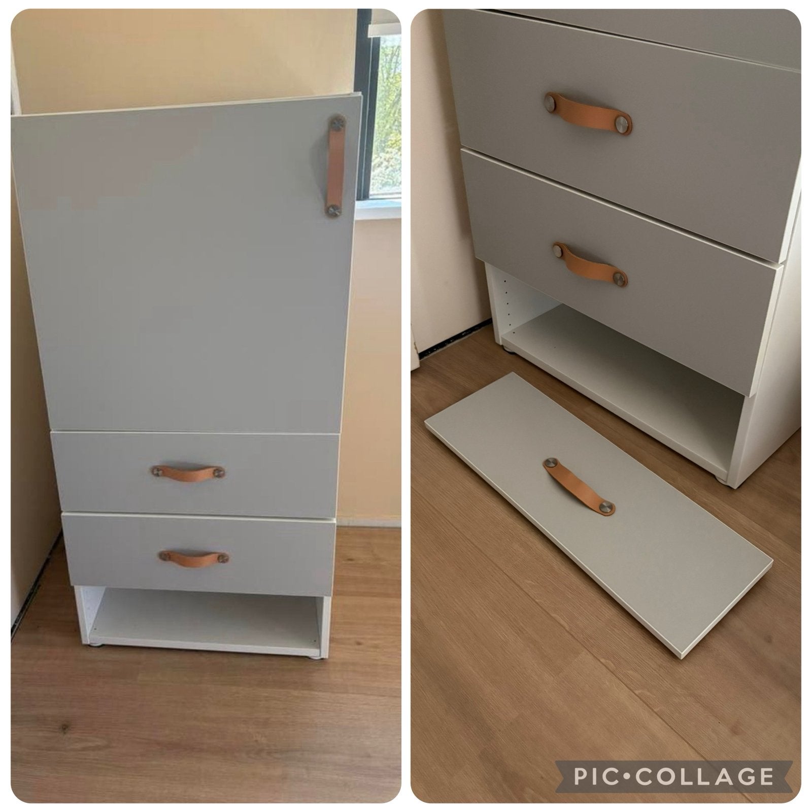 Mooie lichtgrijze kast van ikea met kliksysteem Platsa, Ophalen, Zo goed als nieuw