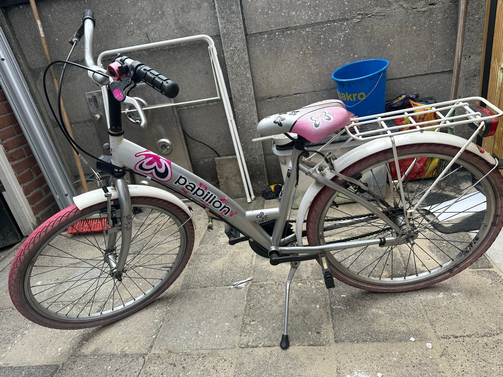 Papillon kinderfiets, Ophalen, Zo goed als nieuw, Velgrem, 20 inch of meer