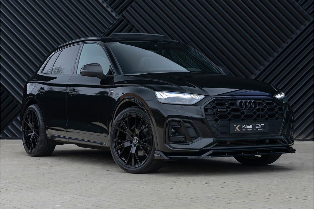 Audi Q5 55 TFSI e quattro S-Line Pano Luchtv. Memory 360 S s, Automaat, 12 maanden, 2005 kg, Zwart