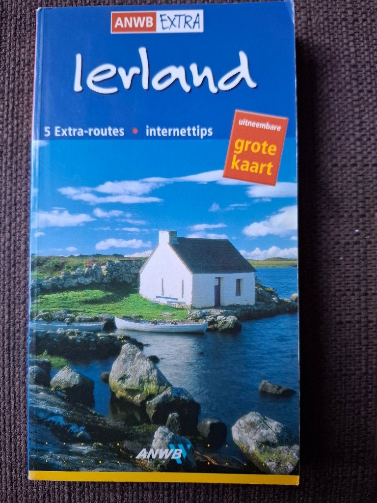 ANWB Extra Reisgids Ierland met grote kaart, Europa, Ophalen of Verzenden, Reisgids of -boek, ANWB