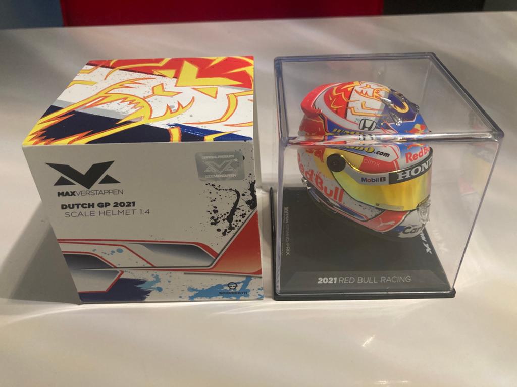 Max Verstappen helm 1/4 dutch gp 2021, Ophalen of Verzenden, Nieuw, Formule 1
