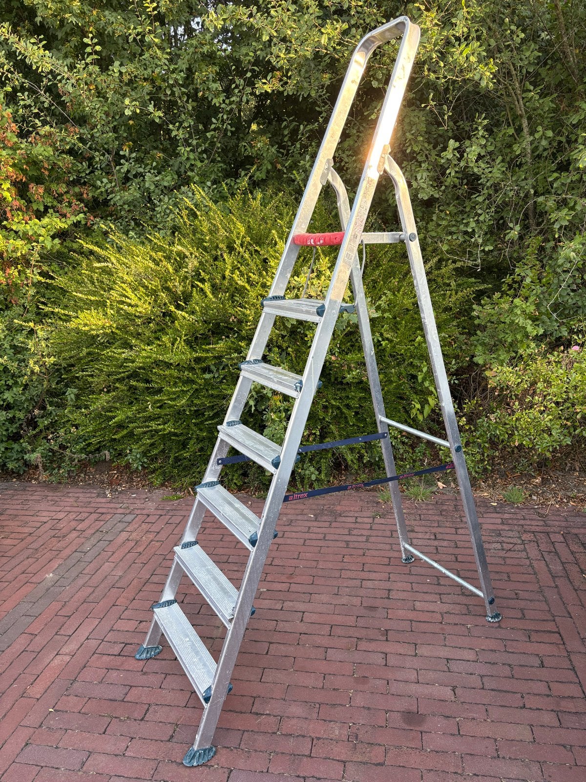 Altrex Stevige aluminium trap - 7 treden, Ophalen, Gebruikt, Trap, 2 tot 4 meter
