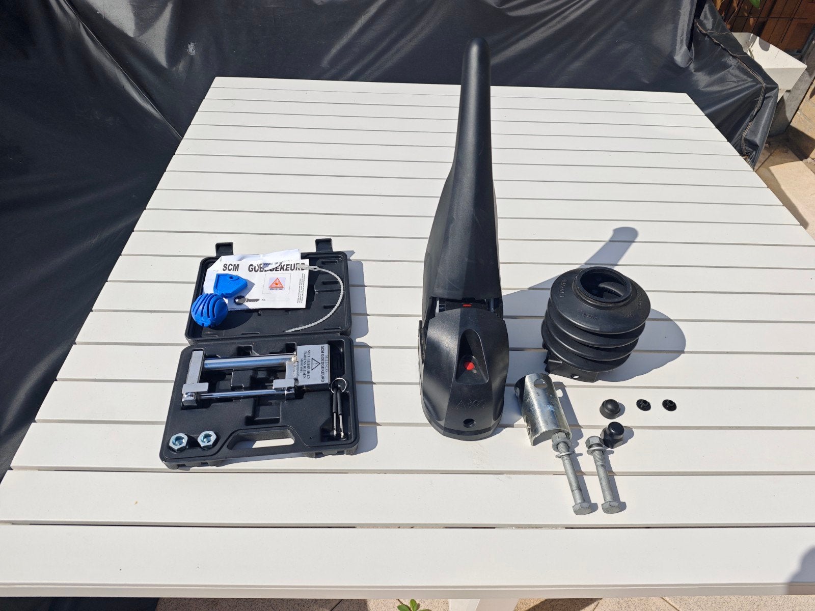 KNOTT KS30 stabilisatorkoppeling met Milenco SCM slot, Ophalen of Verzenden, Zo goed als nieuw