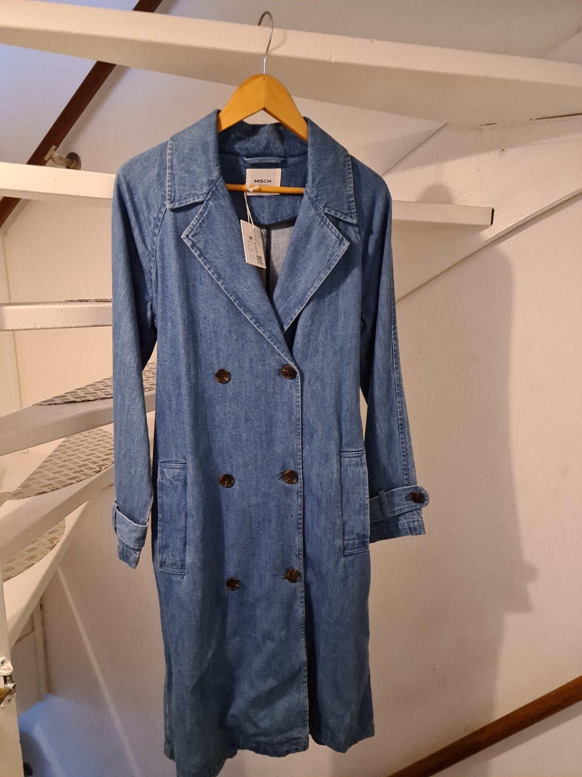 MSCH Copenhagen spijkerjas / trenchcoat - Nieuw met kaartje, Kleding | Dames, Jassen | Zomer, Nieuw, Maat 34 (XS) of kleiner, Blauw