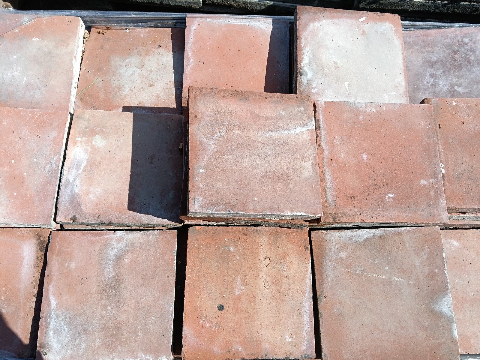 Gebakken 20x20 tegeltjes, Tuin en Terras, Tegels en Klinkers, Ophalen, Overige materialen, Gebruikt, 10 m² of meer