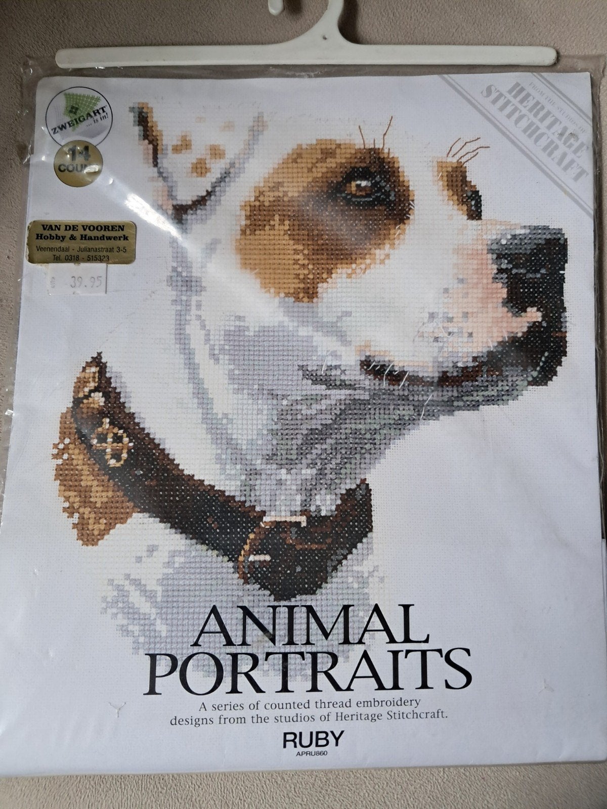 Heritage Stitchcraft Diamond Painting Hond Ruby, Nieuw, Meerkleurig, Ophalen of Verzenden, Overige merken