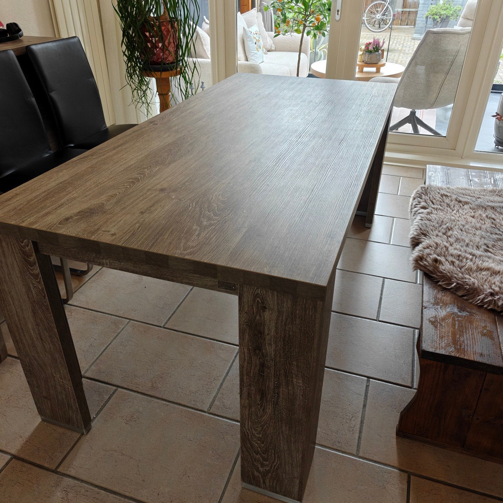 Eettafel Lamilux 190x90 zie beschrijving, Huis en Inrichting, Ophalen, Overige materialen, Gebruikt, 50 tot 100 cm