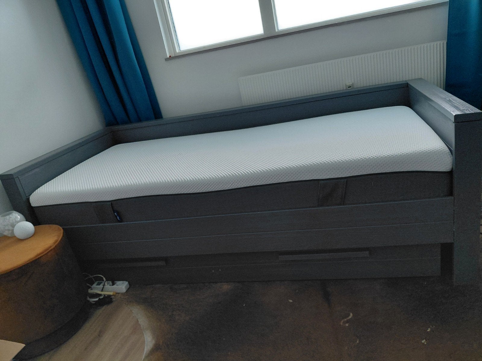 Woood jongensbed tienerbed 90 bij 200 cm, Huis en Inrichting, Ophalen, Gebruikt, 90 cm, Eenpersoons