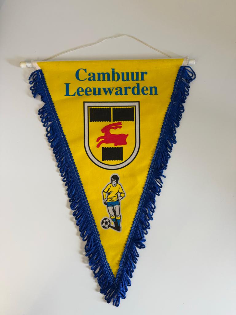 SC Cambuur Leeuwarden wedstrijd vaantje, Ophalen of Verzenden, Gebruikt, Overige binnenlandse clubs, Vaantje of Sjaal