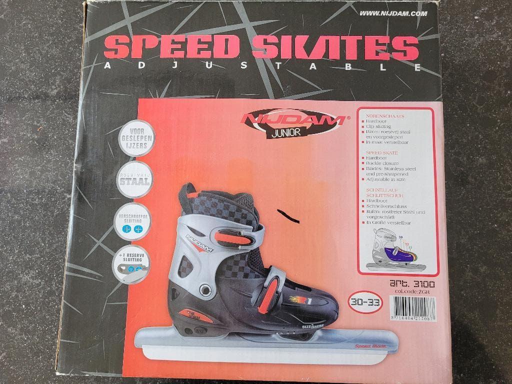 Schaatsen Nijdam-verstelbaar 30-33, Ophalen, Gebruikt, IJshockeyschaatsen, Nijdam