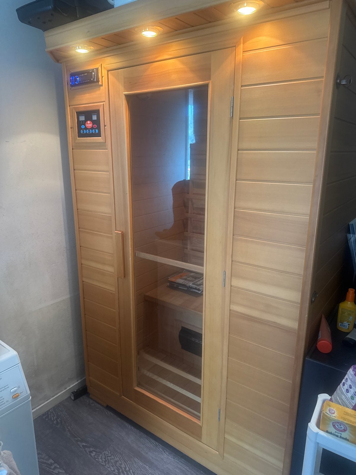 Infrarood sauna Fonteyn - Zo goed als nieuw, Sport en Fitness, Sauna, Ophalen, Zo goed als nieuw, Infrarood, Complete sauna
