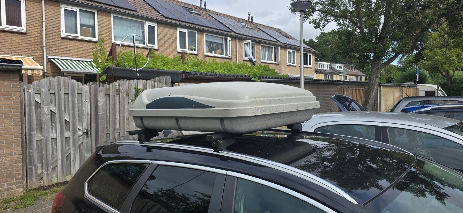 Hapro Funbox 325L dakkoffer met beugels en sleutel, Auto diversen, Dakkoffers, Gebruikt, Ophalen