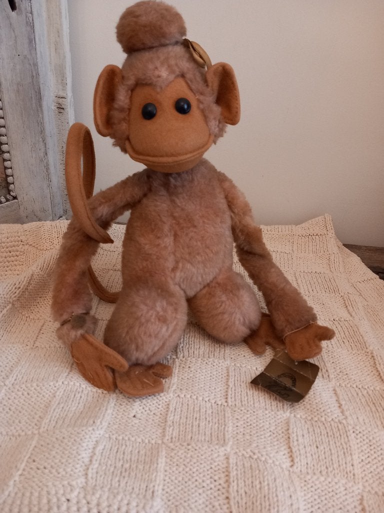Leuke oude pluche aap Artesania jaren 70 - 80, Ophalen of Verzenden
