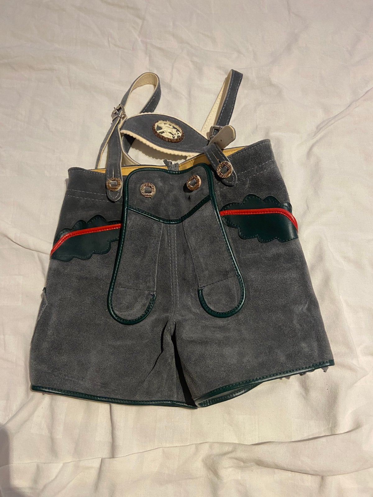 Lederhose oskar 5-110 vintage met blouse,vest,hoedje, Ophalen of Verzenden, Zo goed als nieuw, 104 of kleiner, Jongen