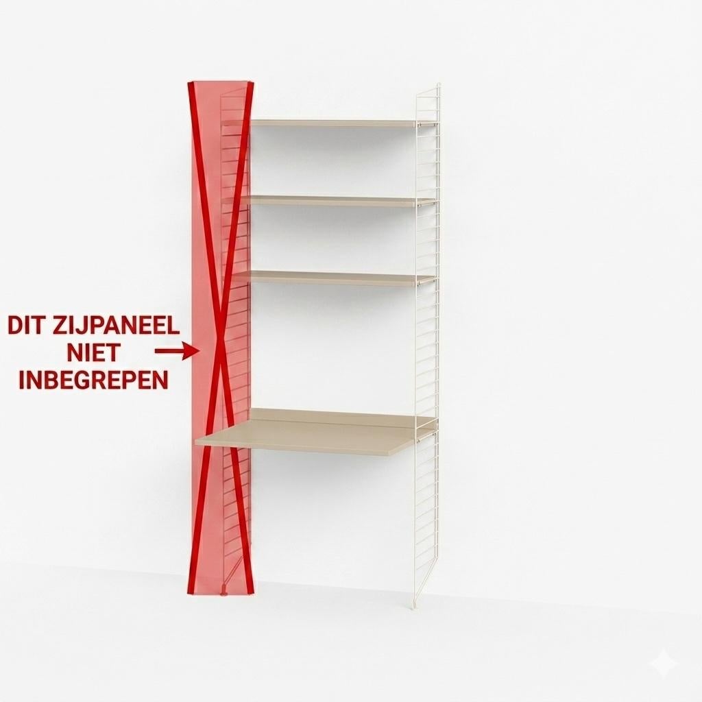 String Furniture, Planken, werkblad & zijpaneel | Beige, Ophalen, Met plank(en), 200 cm of meer, Nieuw