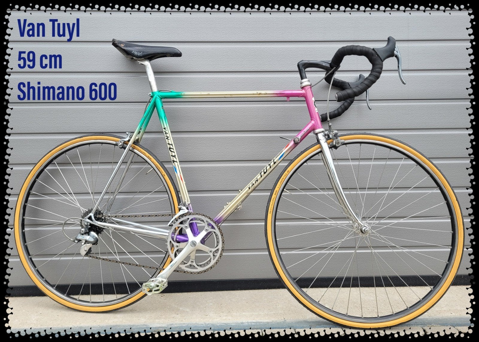 Racefiets Van Tuyl Shimano 600 59cm 100% Rijklaar - RR Bikes, Sport en Fitness, Wielrennen, Ophalen