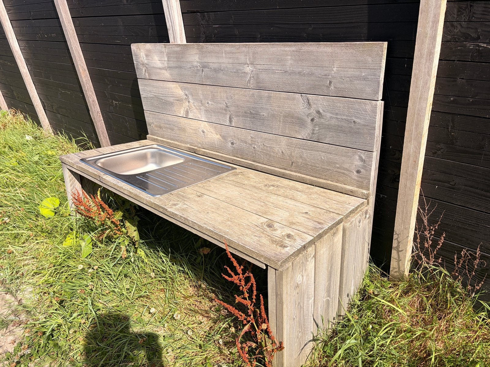 Speelgoed buiten keuken steigerhout, Ophalen, Zo goed als nieuw, Hout