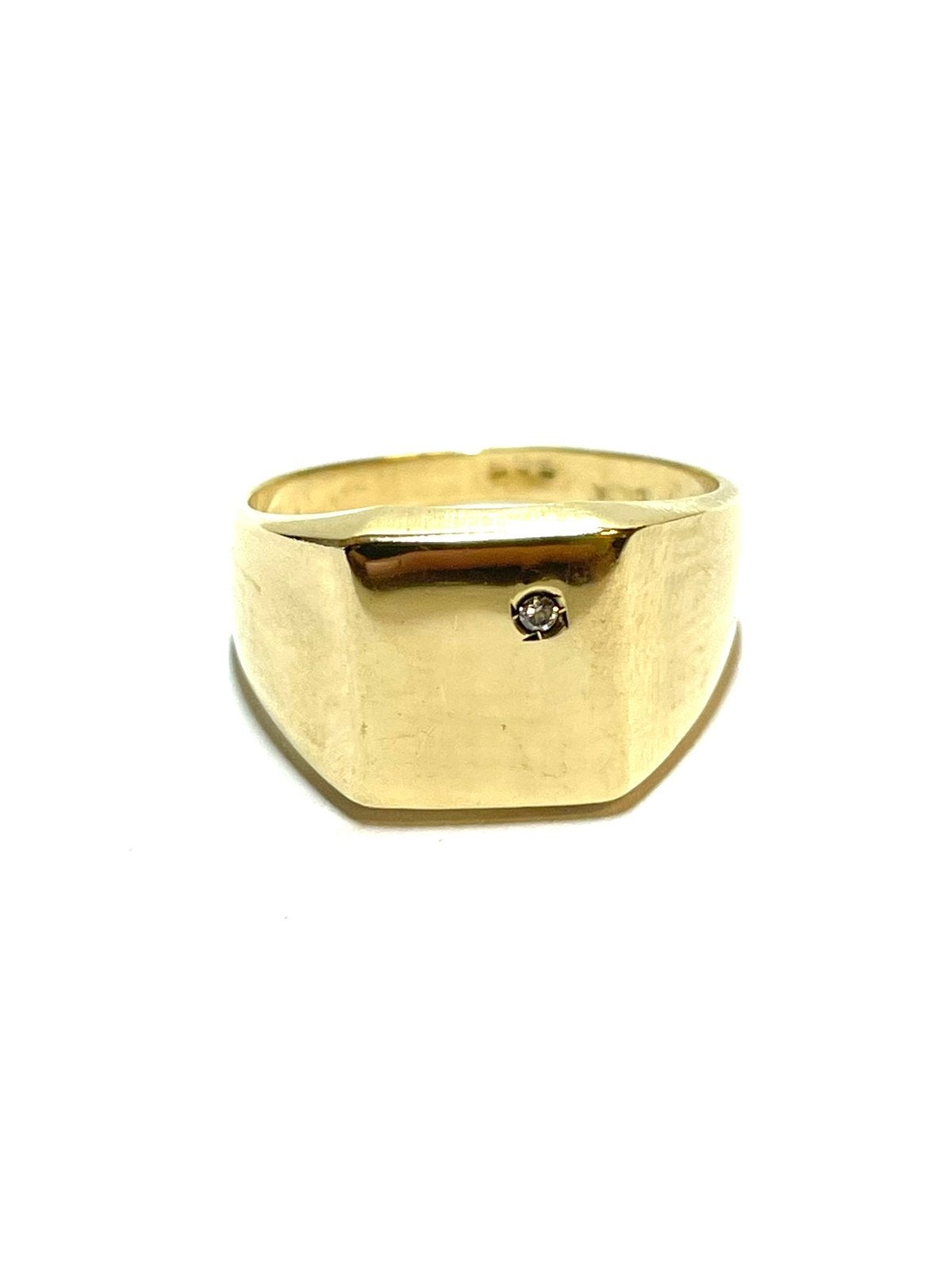 14k gouden ring met een zirkonia, Sieraden, Tassen en Uiterlijk, -, _, Ophalen of Verzenden, Dame