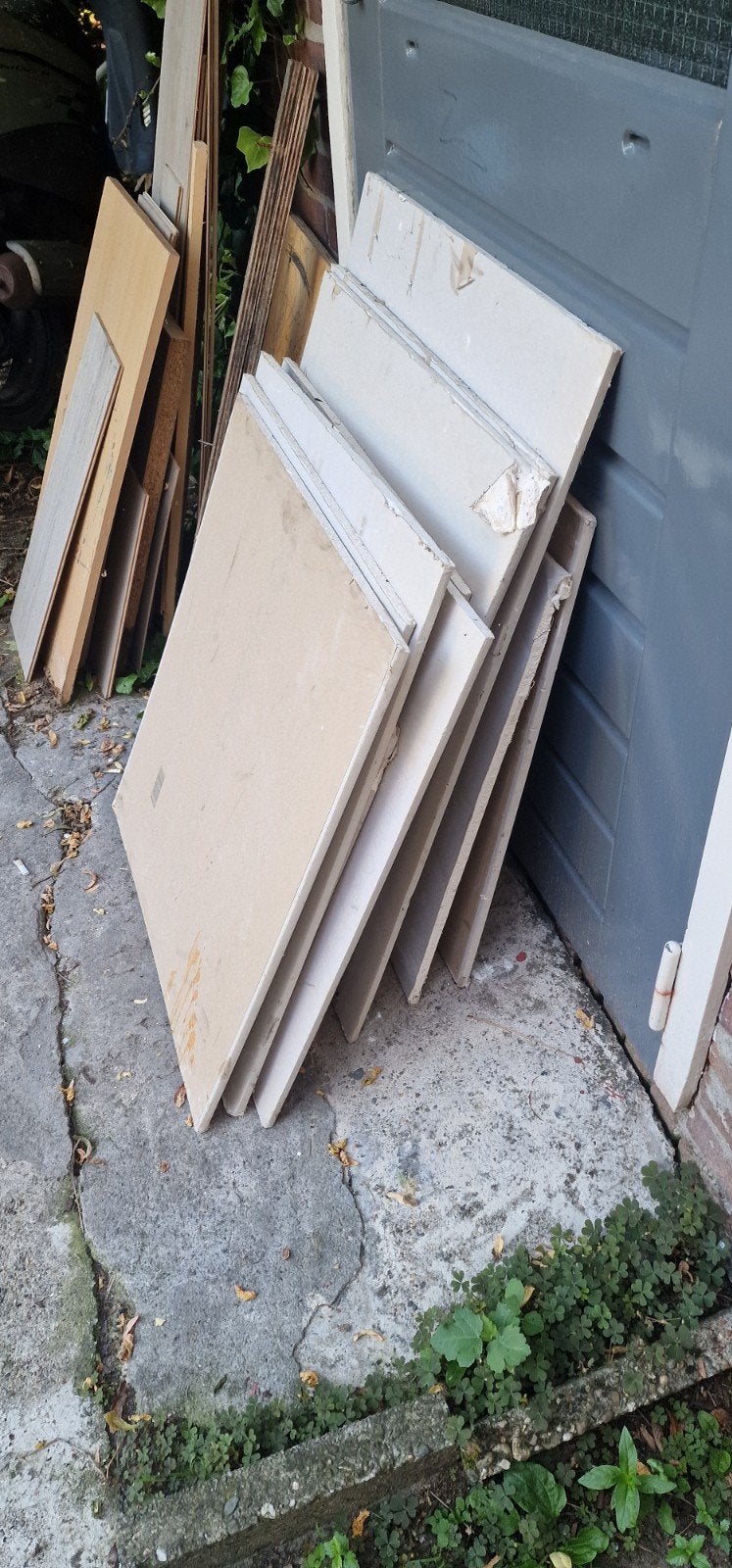 Diverse maat hout an gipsplaat, Ophalen
