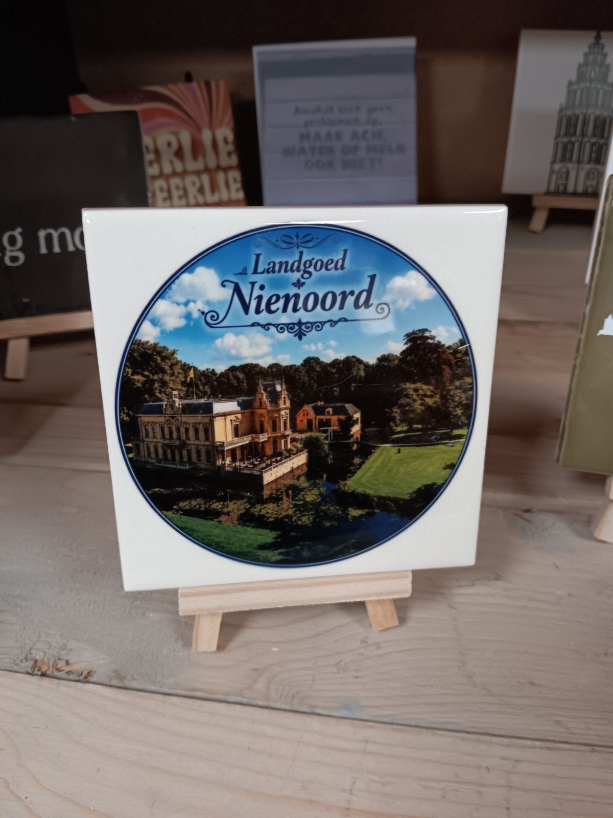 Tegel Landgoed Nienoord Leek met statief, Ophalen of Verzenden