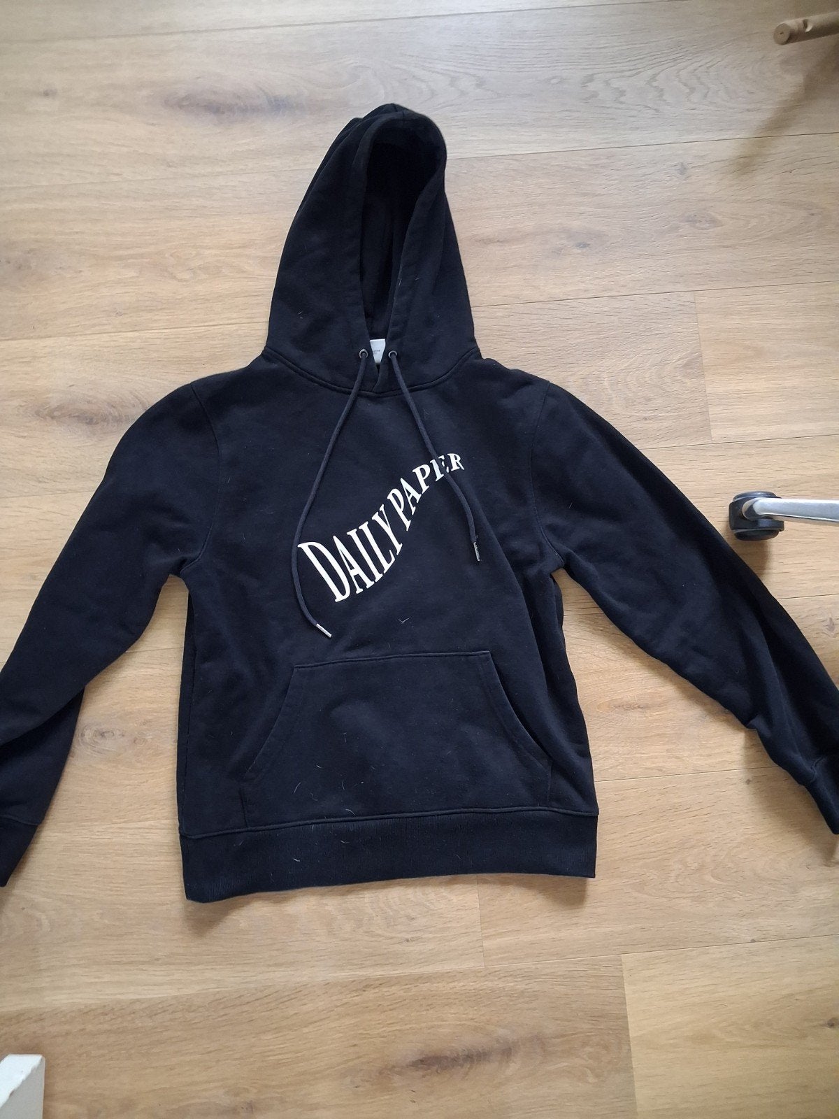 Daily Paper Hoodie Zwart Maat S met Logo en Print, Zwart, Ophalen of Verzenden, Zo goed als nieuw, Daily Paper
