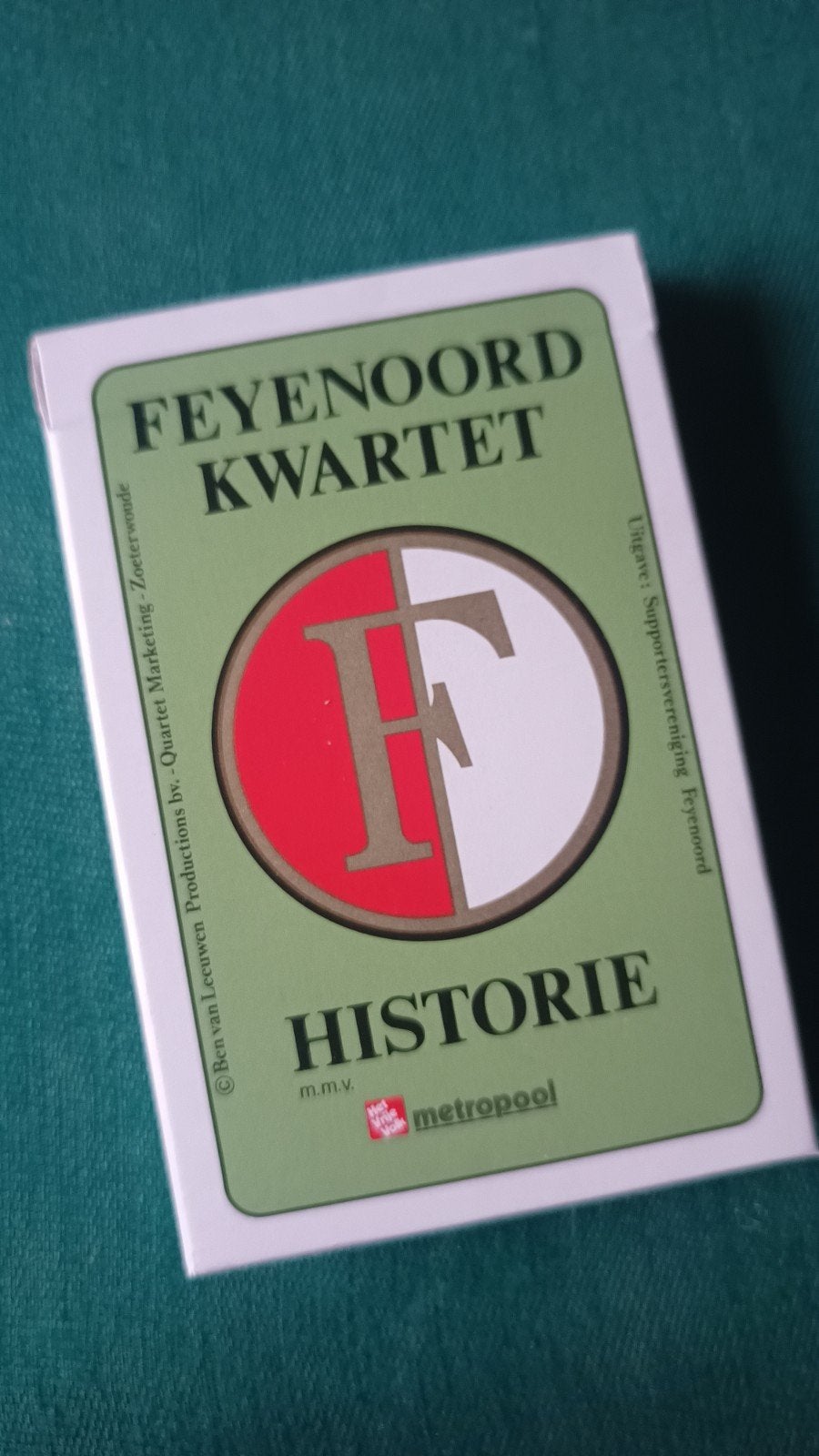 Feyenoord Kwartet Historie Kaartspel - Nieuw, Ophalen of Verzenden, Nieuw, Ben van Leeuwen Productions b.v.