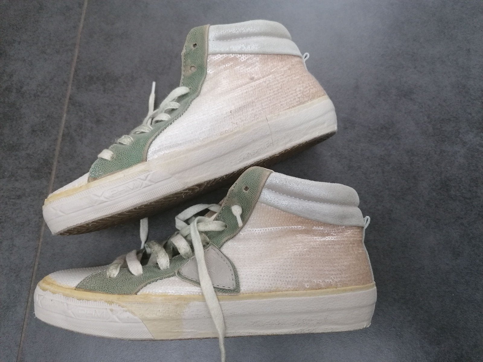 Philippe model sneakers gympen maat 36 leer groen roze, Kleding | Dames, Ophalen of Verzenden, Philippe Model, Groen, Sneakers of Gympen