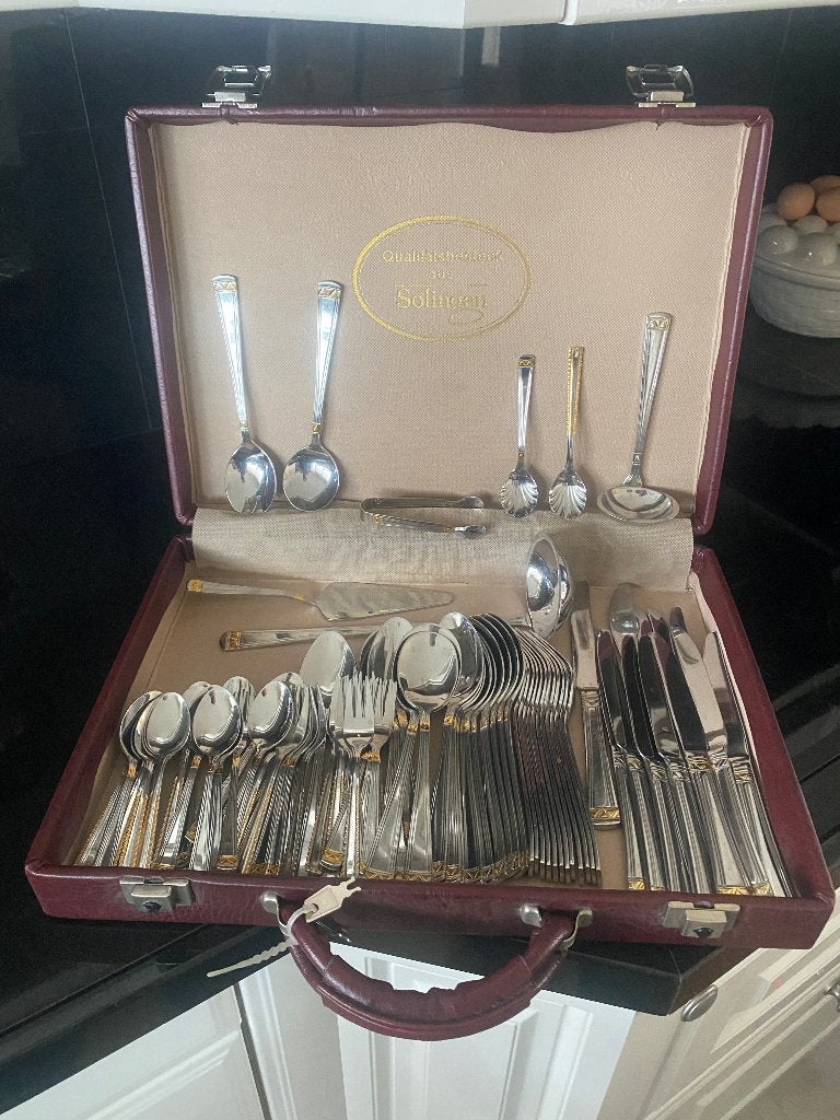 Luxe bestekcassette 12 persoons, Ophalen, Gebruikt, Bestekset, Overige typen
