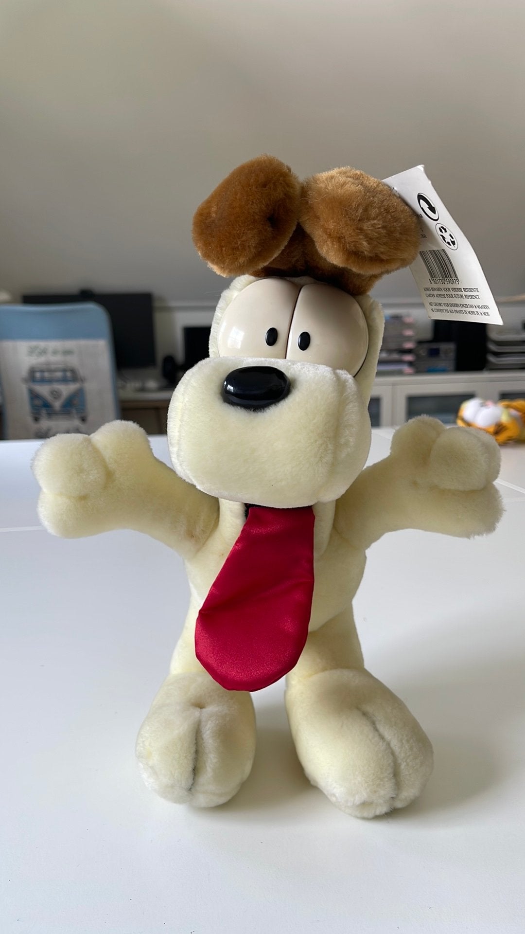Odie, het vrolijke vriendje van Garfield, 35 cm., Ophalen of Verzenden, Zo goed als nieuw, Overige typen