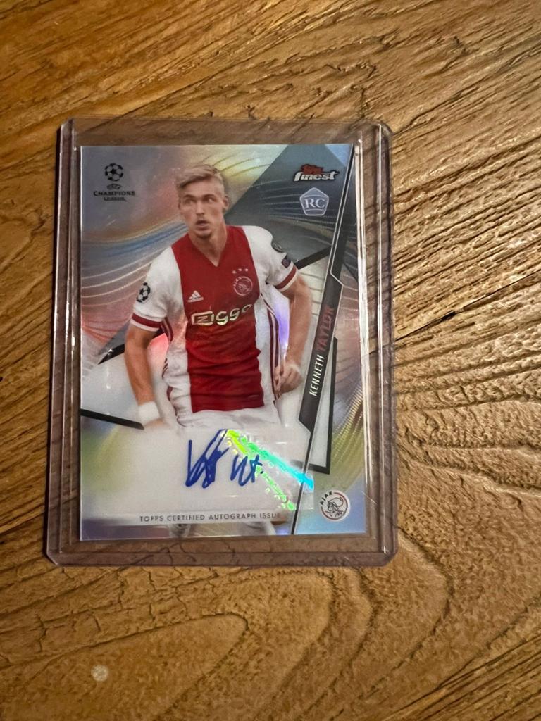 Rookie Card Kenneth Taylor Autograph Ajax, Ophalen of Verzenden, Zo goed als nieuw, Plaatje