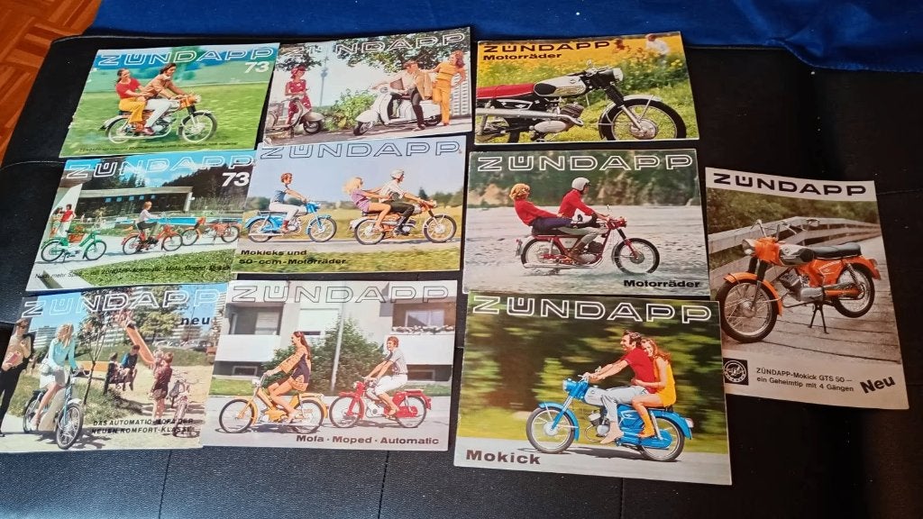 folders van zundapp origineel duits, Fietsen en Brommers, Verzenden, Gebruikt, Overige typen