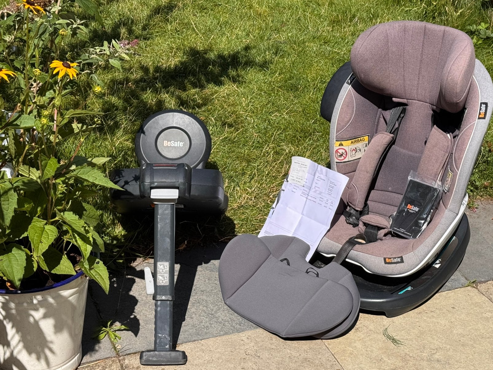 BeSafe iZi Modular iSize Seat (grey melange) + Base, Kinderen en Baby's, Autostoeltjes, Ophalen, Gebruikt, Overige merken, Isofix