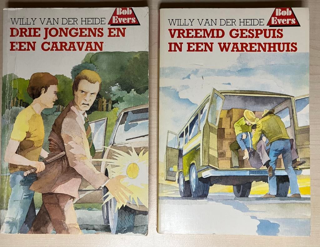 Bob Evers; Drie jongens en ..+Vreemd gespuis..Willy vd Heide, Ophalen of Verzenden, Gelezen, Fictie