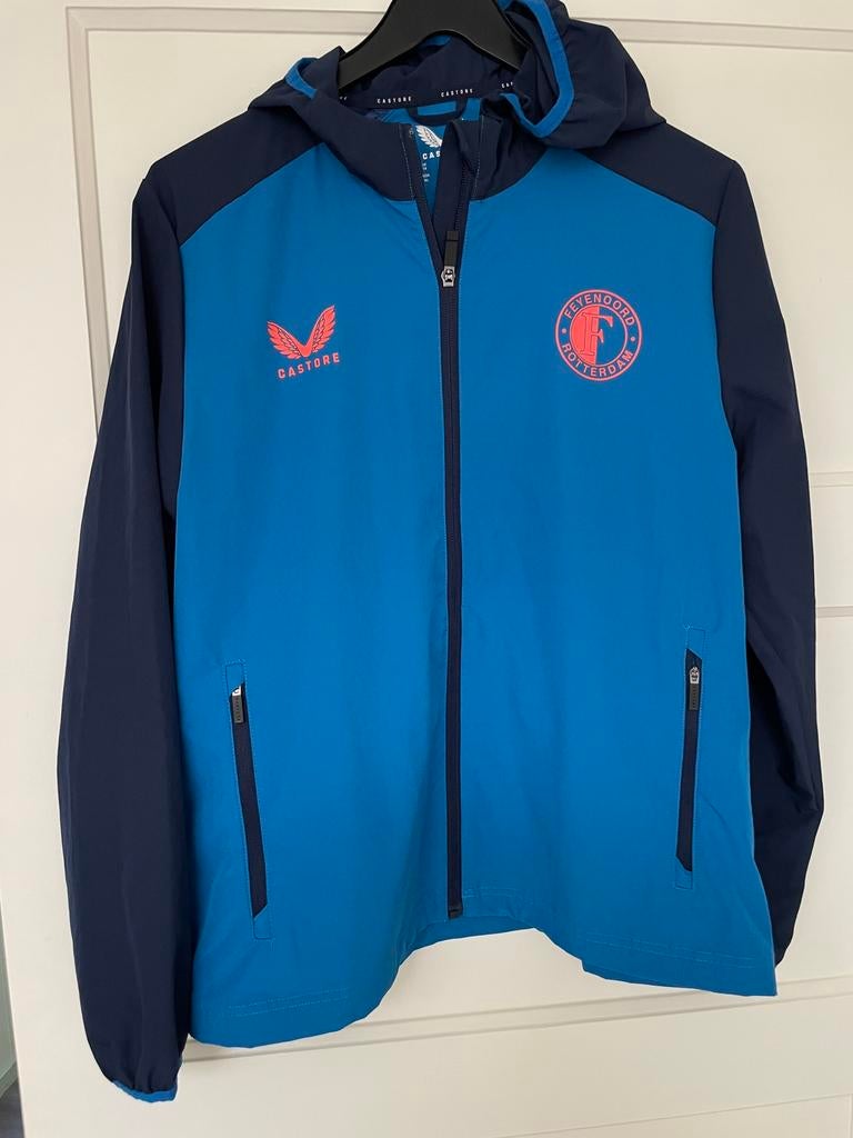 Feyenoord jack mt 42/XL, Blauw, Overige maten, Ophalen of Verzenden, Zo goed als nieuw
