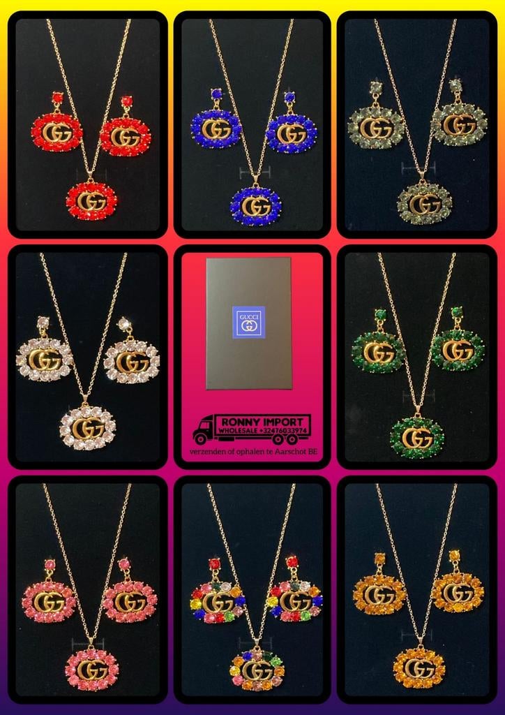 GG sierraden set, Ophalen of Verzenden, Nieuw, Overige kleuren, Met edelsteen