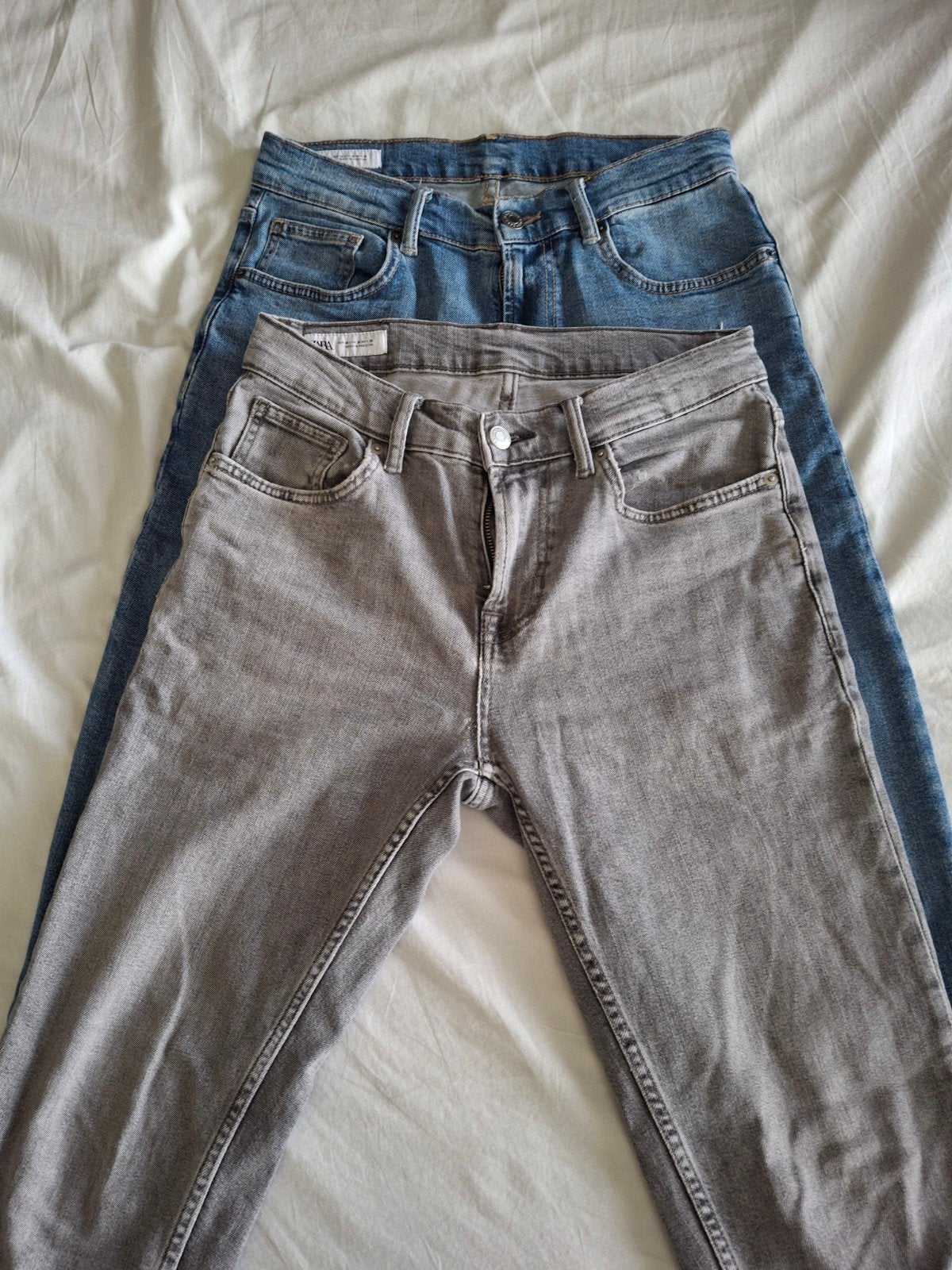 Jeans lang van Zara, Ophalen of Verzenden, Zo goed als nieuw, Grijs, W32 (confectie 46) of kleiner