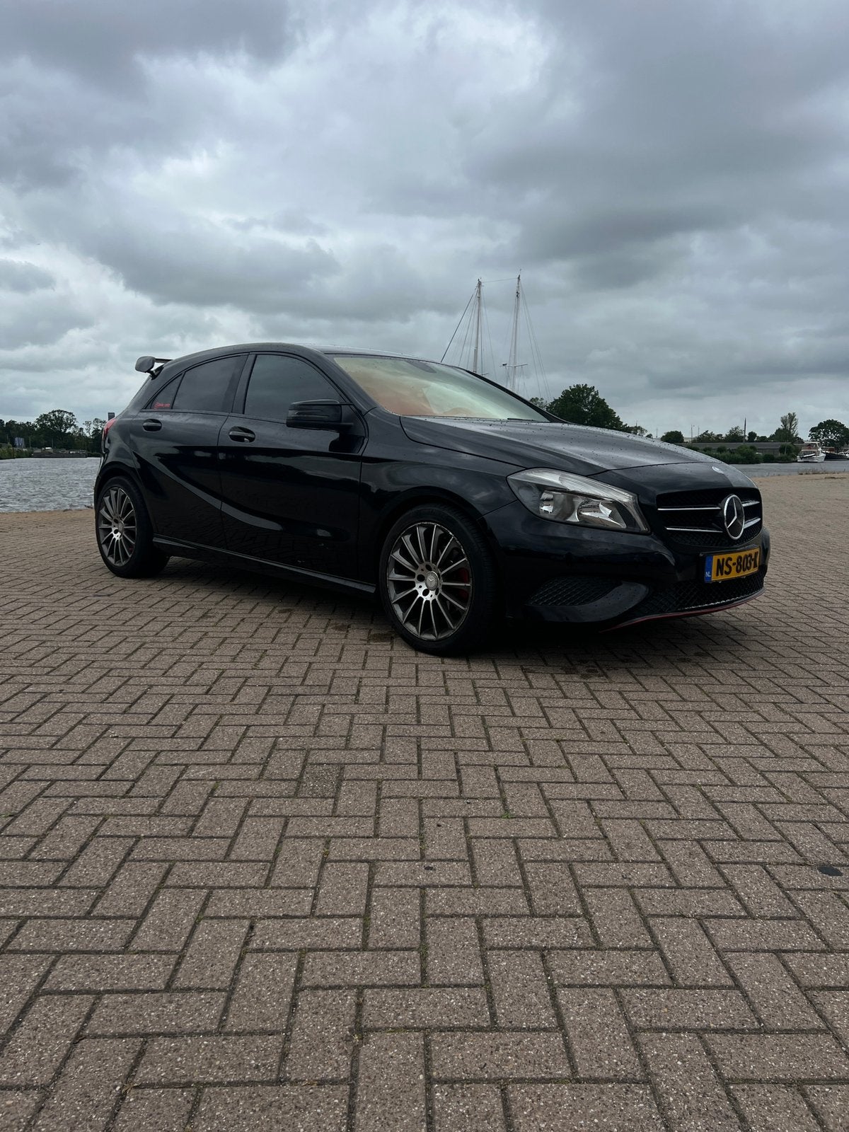 6500,- vndaag ophalen! Mercedes-Benz A-Klasse A180 Zwart, Auto's, Voorwielaandrijving, 4 cilinders, 1595 cc, 1200 kg