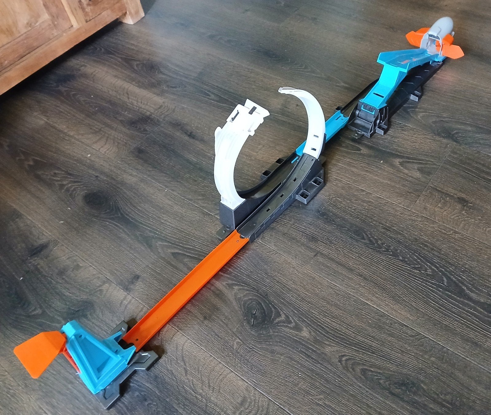 Hotwheels Rocket Launch & Spiraal Crash Baanset + 3 auto's, Ophalen, Gebruikt, Jongen of Meisje