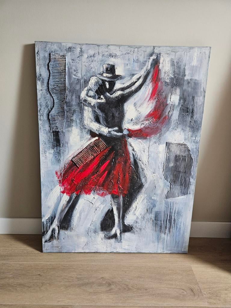 Schilderij van tango dansers, Ophalen