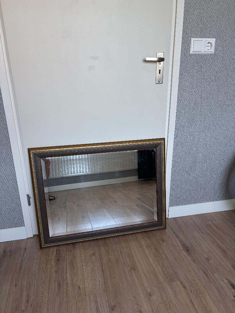 Mooie facet geslepen spiegel., Ophalen, Zo goed als nieuw, 75 tot 100 cm, Minder dan 100 cm