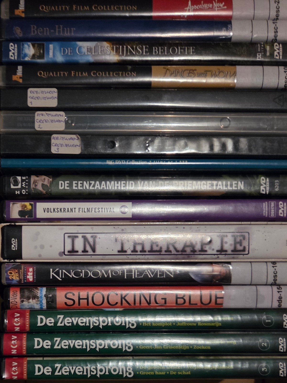 Doosje met 17 diverse dvd's - Alleen compleet te koop €12,95, Vanaf 12 jaar, Ophalen of Verzenden, Zo goed als nieuw, Inclusief doosje