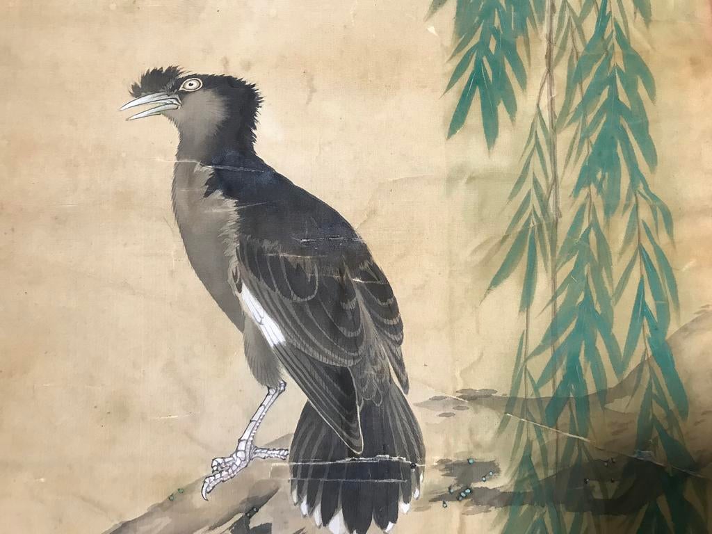 Chinese kunst: schilderijen scroll parelmoer, Antiek en Kunst, Kunst | Niet-Westerse kunst, Ophalen of Verzenden