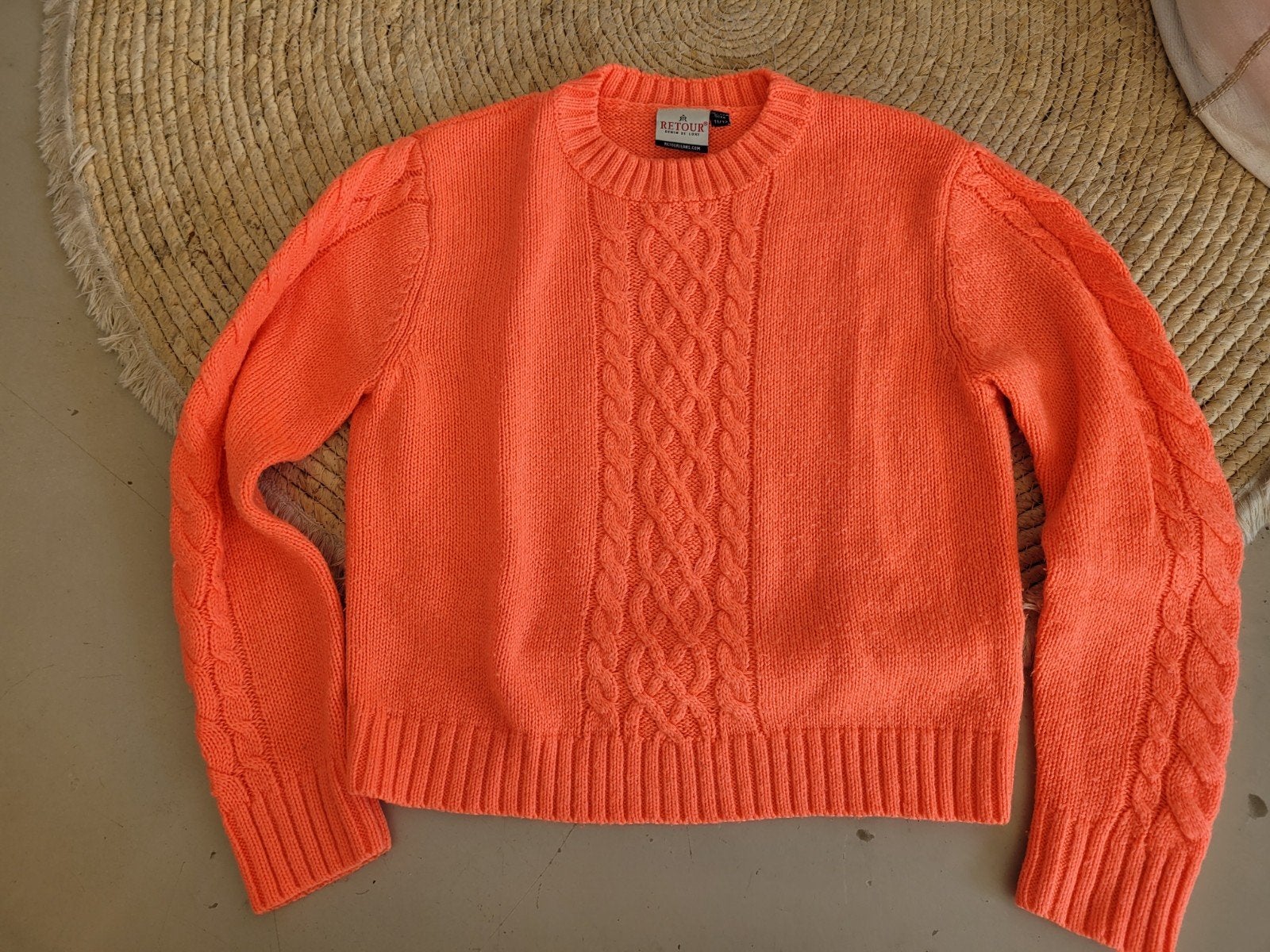 Retour denim de luxe Trui Neon oranje 134 140, Retour Denim de Luxe, Gebruikt, Meisje, Trui of Vest
