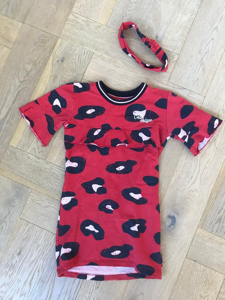 supertof zomerjurkje Quapi met haarband 110/116 - zgan, Kinderen en Baby's, Kinderkleding | Maat 110, Meisje, Ophalen of Verzenden