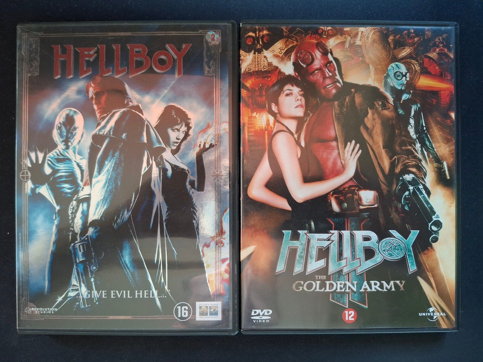 Hellboy & Hellboy II: The Golden Army DVD, Bonusmateriaal, Engels, Vanaf 16 jaar, Ophalen of Verzenden