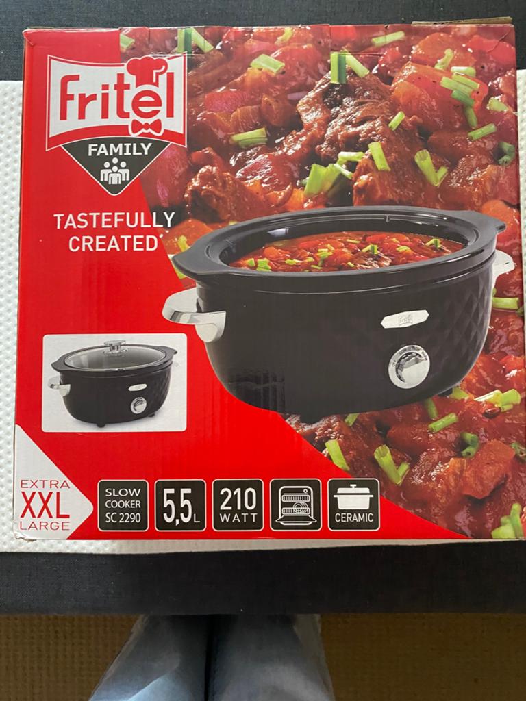 Fritel slowcooker, Witgoed en Apparatuur, Slowcookers, Ophalen of Verzenden, Vaatwasmachinebestendig, Nieuw