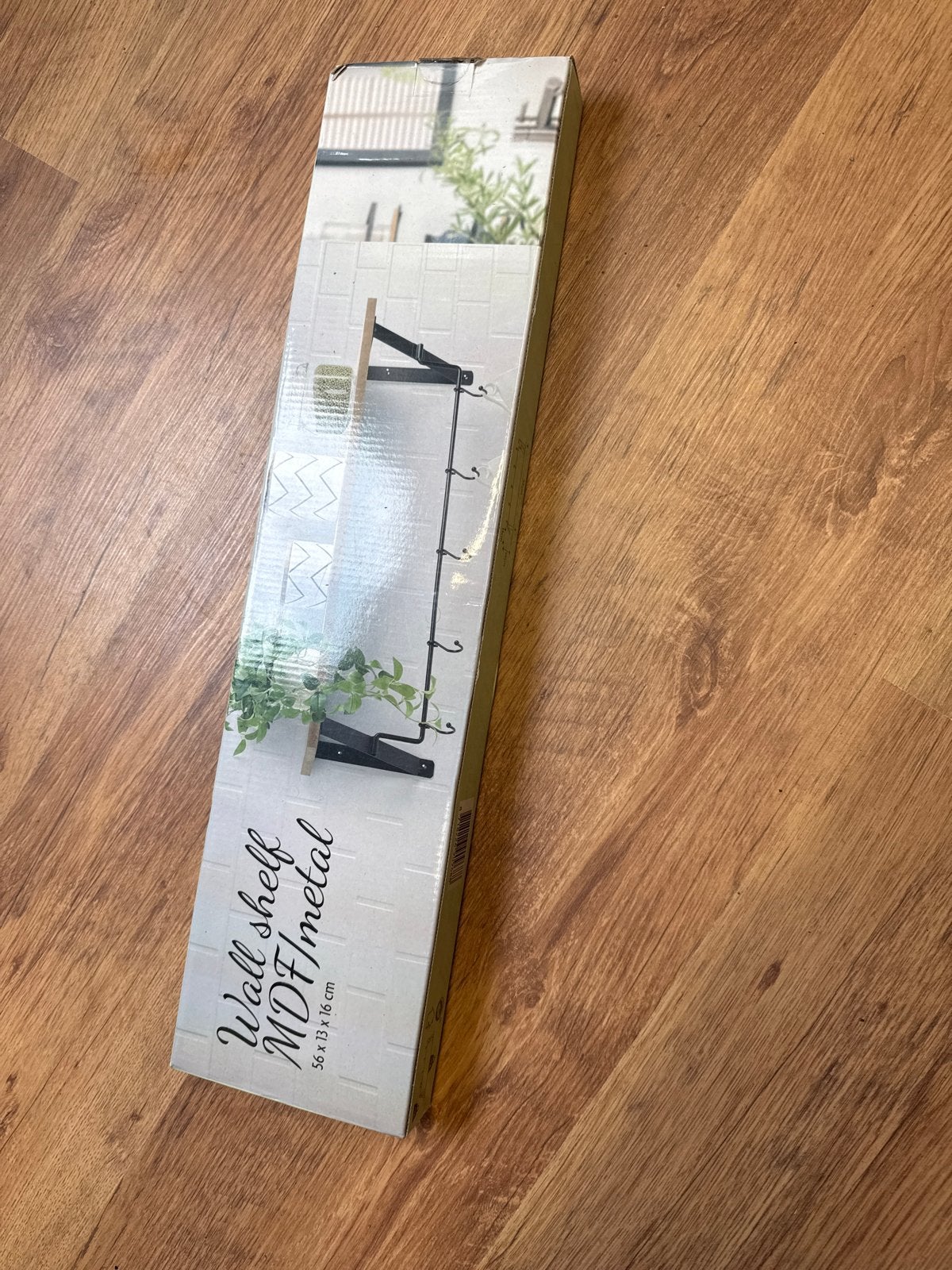 Wandrek MDF/metaal met haken - Nieuw in doos, Ophalen, Nieuw